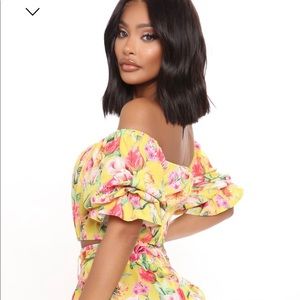 Two piece floral set